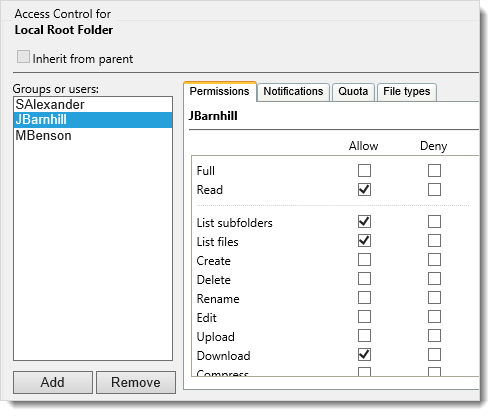 Share Files with Access Control